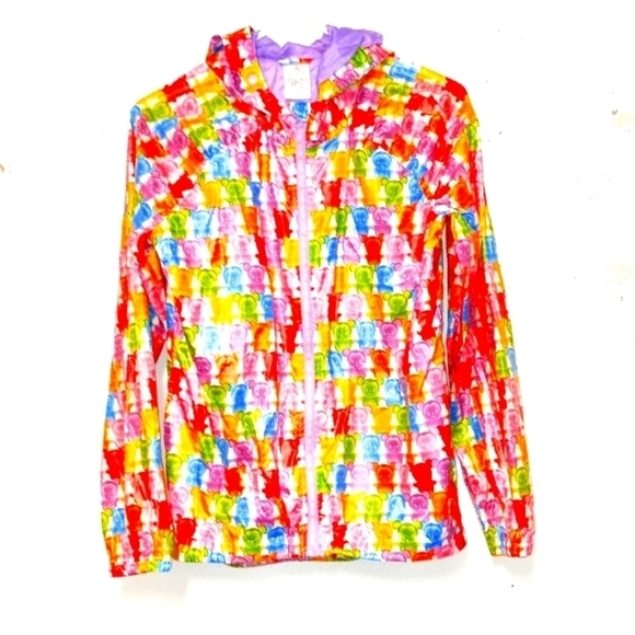 Disney Store Gummi Gummy Bear Mickey Mouse Rain Jacket, EUC Kids Size: 13 - Picture 1 of 7